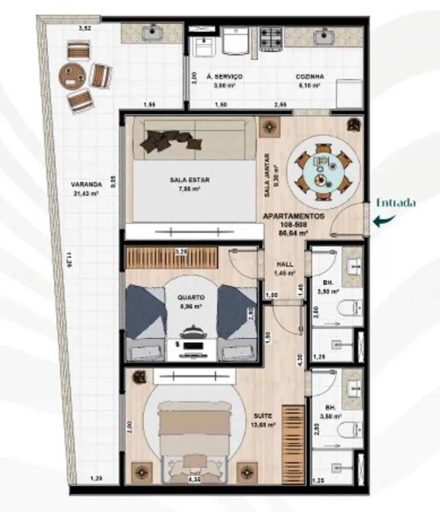 Apartamento, 3 quartos, 132 m² - Foto 11