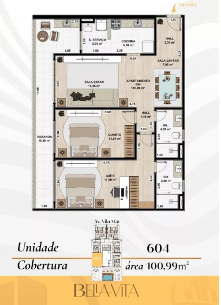 Apartamento, 3 quartos, 132 m² - Foto 17