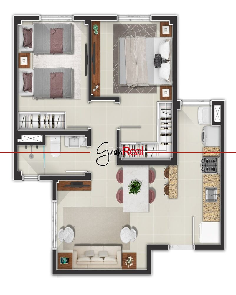Apartamento à venda com 2 quartos, 46m² - Foto 4