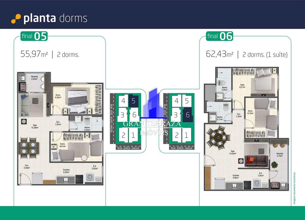 Apartamento, 2 quartos, 55 m² - Foto 7