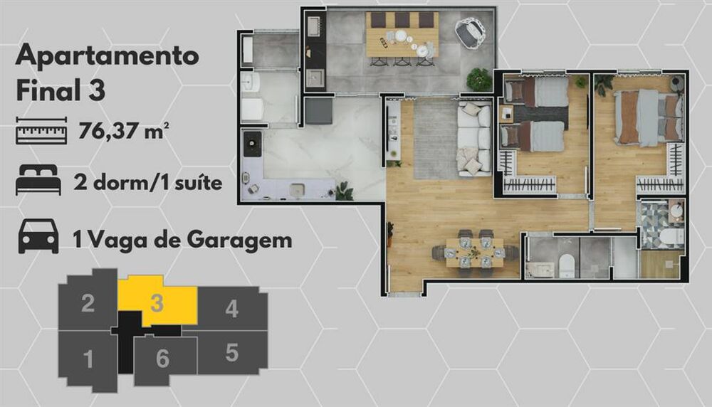 Apartamento à venda com 2 quartos, 76m² - Foto 12