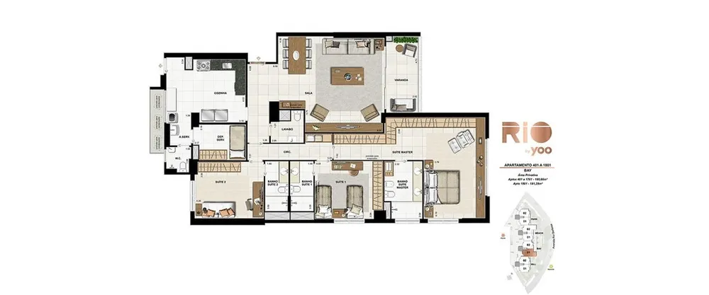 Apartamento, 3 quartos, 148 m² - Foto 41