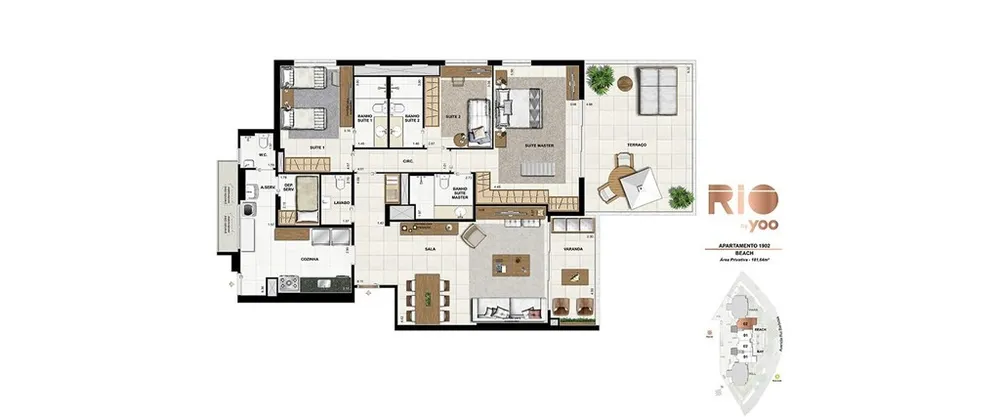 Apartamento, 3 quartos, 148 m² - Foto 44