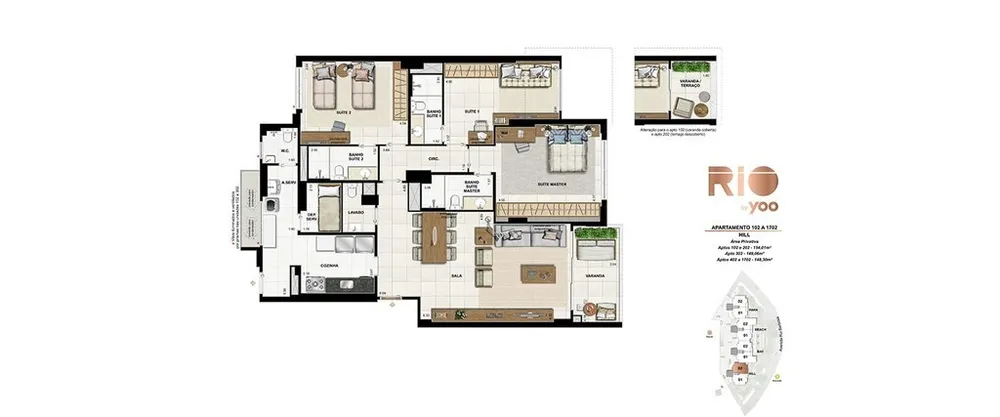 Apartamento, 3 quartos, 148 m² - Foto 39