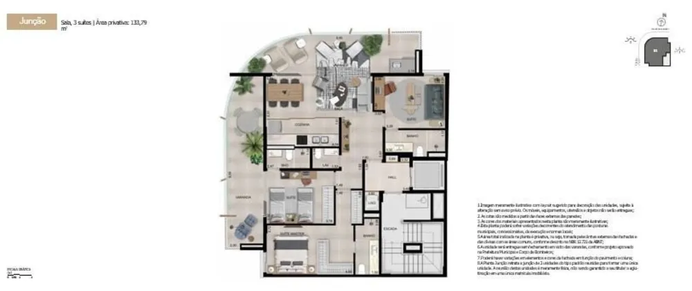 Cobertura, 1 quarto, 131 m² - Foto 19