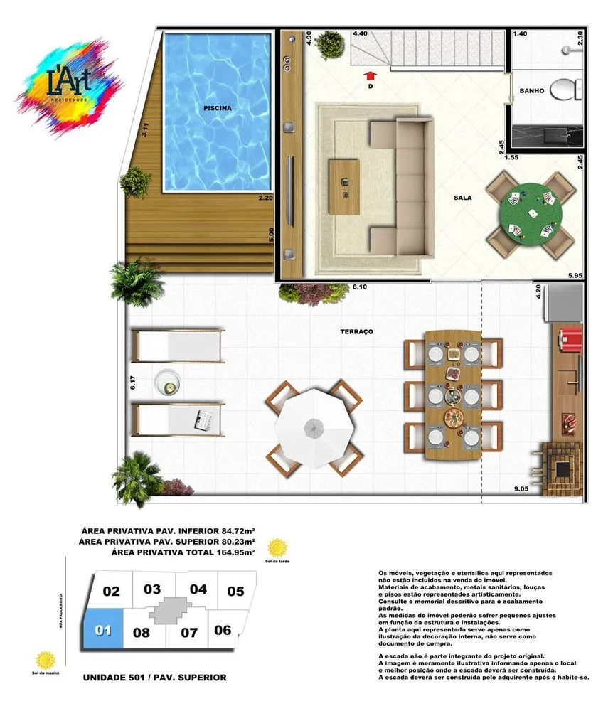 Cobertura, 3 quartos, 164 m² - Foto 42