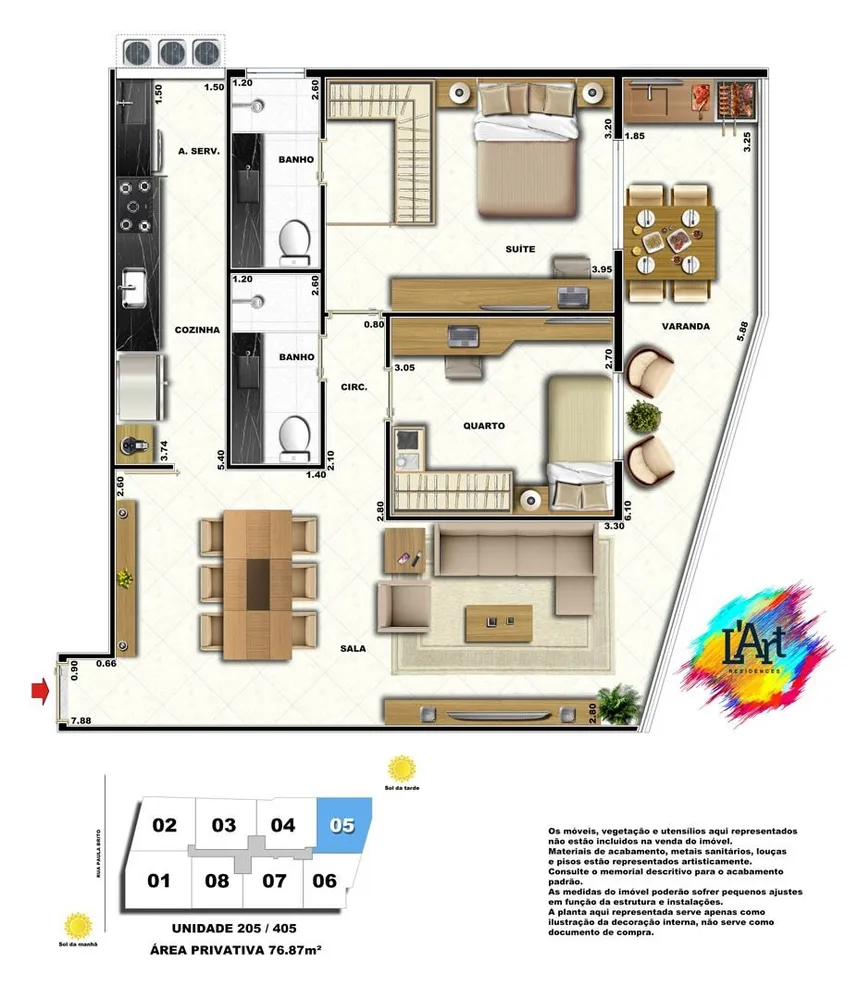 Cobertura, 3 quartos, 164 m² - Foto 19