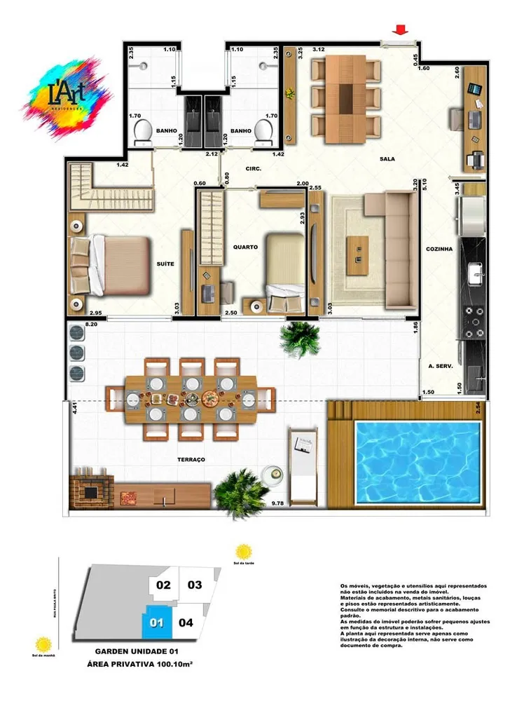 Cobertura, 3 quartos, 164 m² - Foto 24