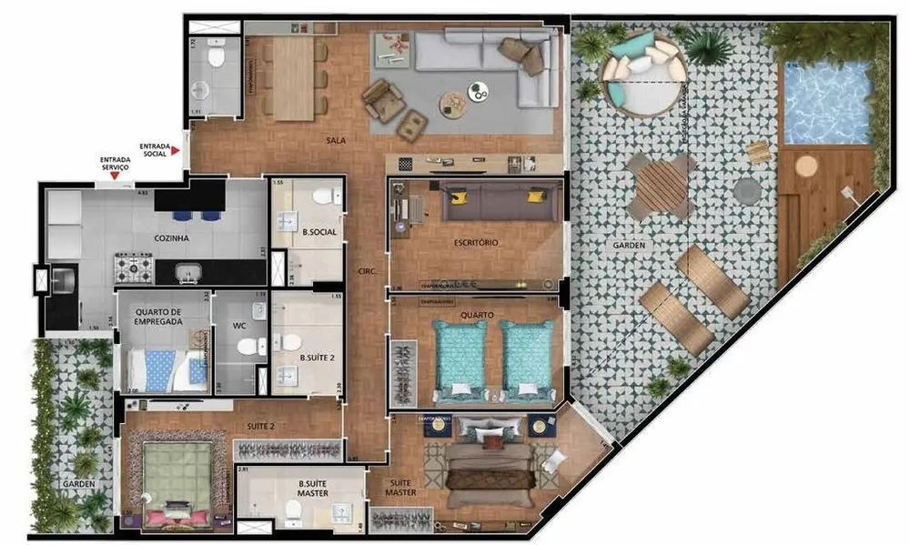 Cobertura, 3 quartos, 213 m² - Foto 15