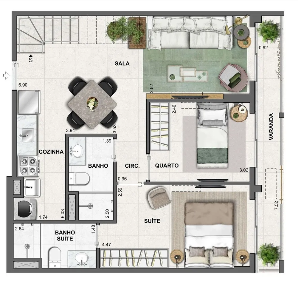 Apartamento, 2 quartos, 137 m² - Foto 25