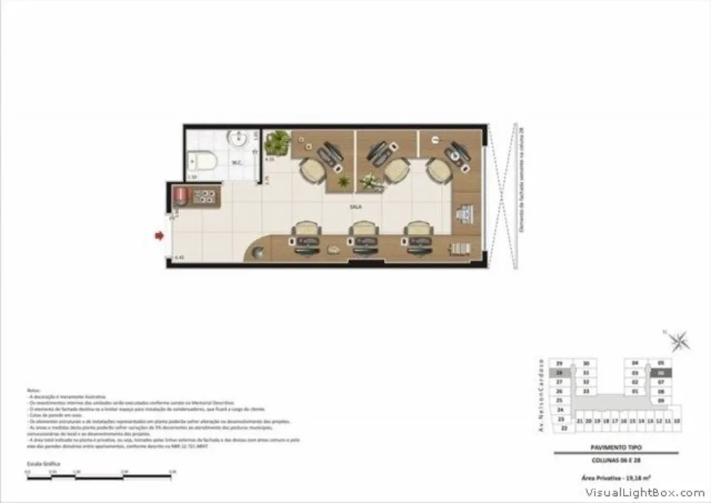 Sala-Conjunto, 17 m² - Foto 16