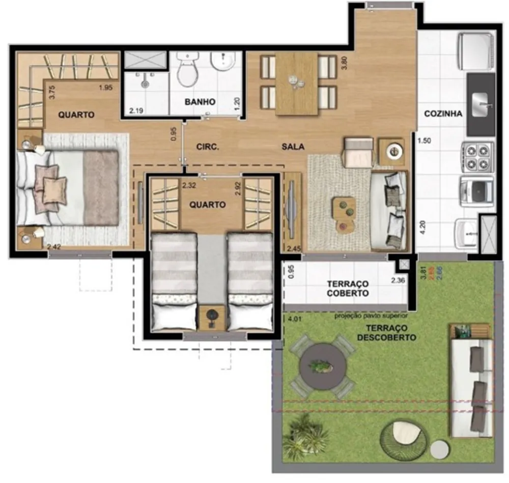 Apartamento, 2 quartos, 44 m² - Foto 25