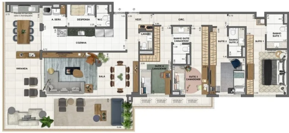 Apartamento, 3 quartos, 242 m² - Foto 42