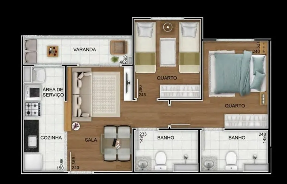 Apartamento, 2 quartos, 66 m² - Foto 24