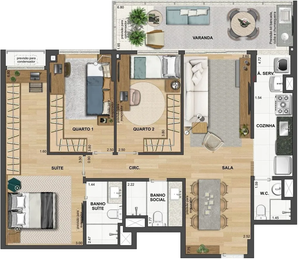 Apartamento, 3 quartos, 89 m² - Foto 33