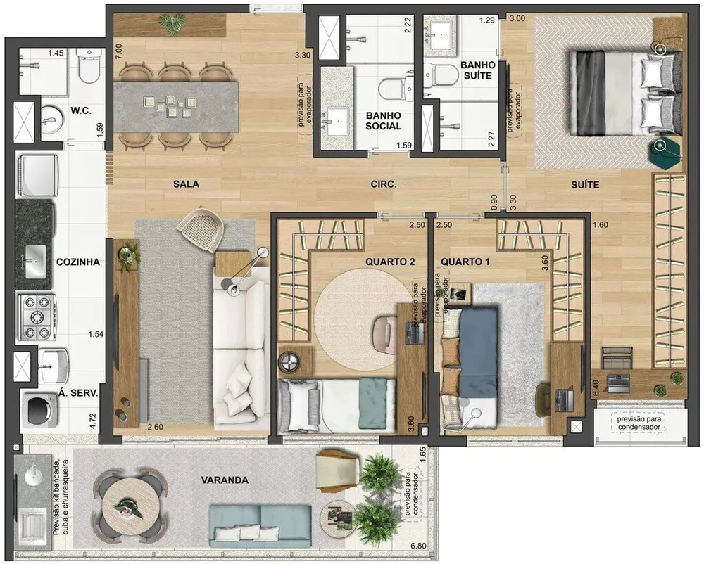 Apartamento, 3 quartos, 89 m² - Foto 38