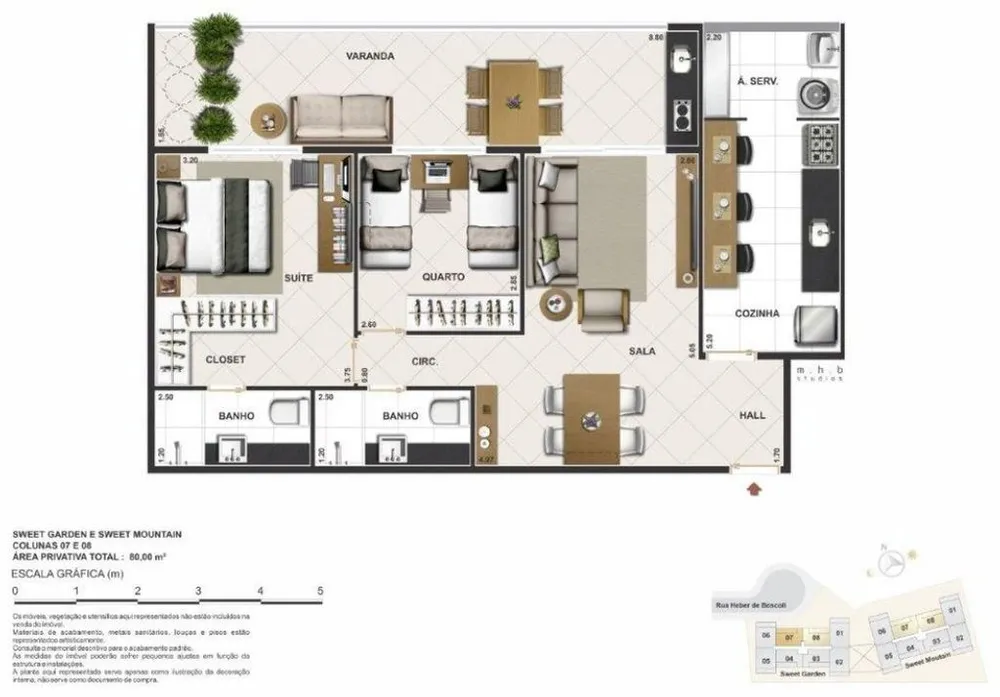 Apartamento, 2 quartos, 80 m² - Foto 26
