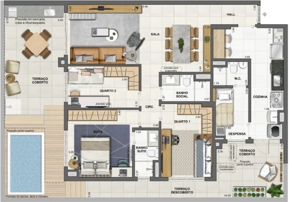 Cobertura, 3 quartos, 212 m² - Foto 63