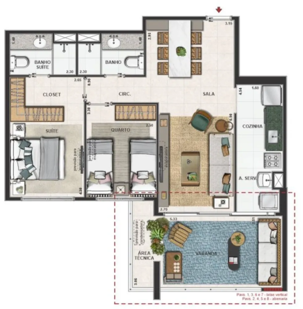 Apartamento, 2 quartos, 79 m² - Foto 65