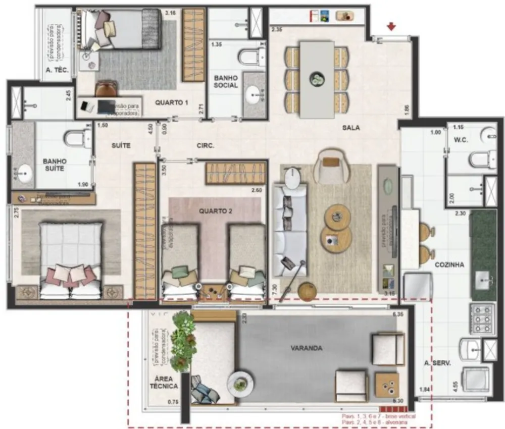 Apartamento, 2 quartos, 79 m² - Foto 73