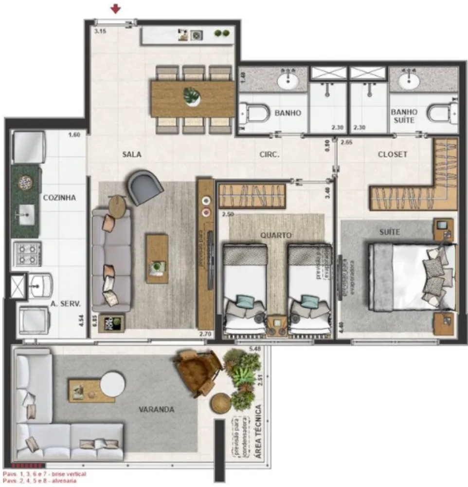 Apartamento, 2 quartos, 79 m² - Foto 67