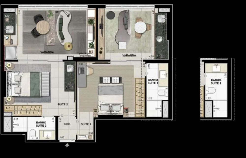 Apartamento, 2 quartos, 70 m² - Foto 30
