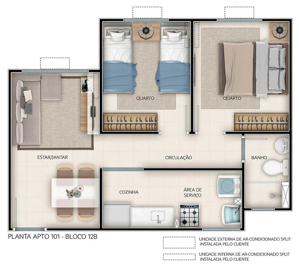 Apartamento, 2 quartos, 41 m² - Foto 19