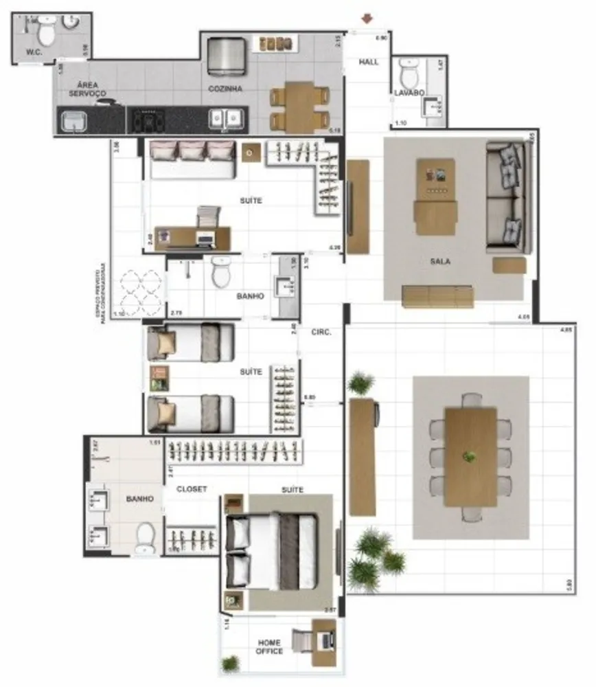 Apartamento, 4 quartos, 147 m² - Foto 21