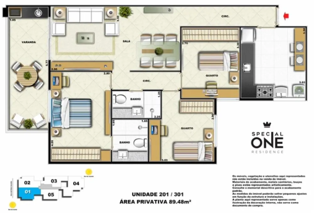 Apartamento, 2 quartos, 74 m² - Foto 18