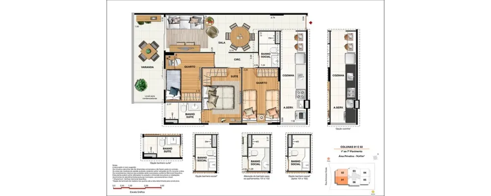 Apartamento, 3 quartos, 74 m² - Foto 19