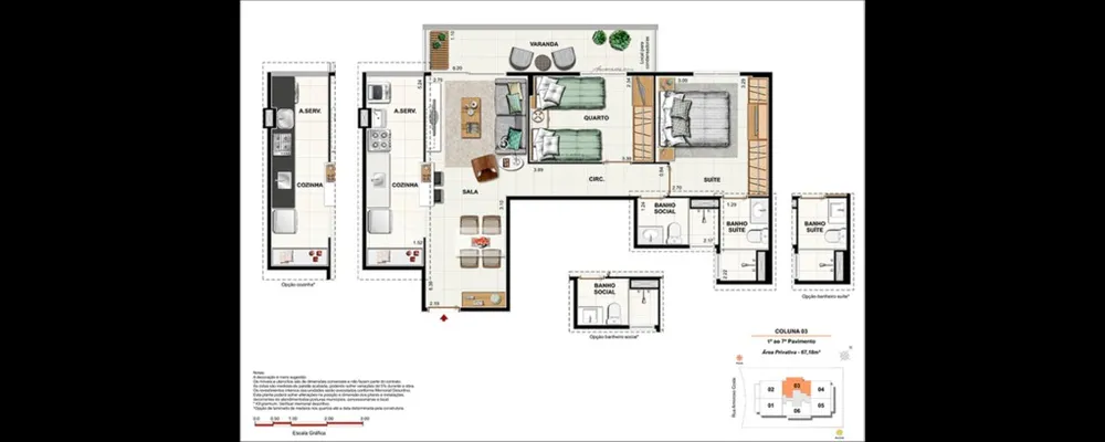 Apartamento, 3 quartos, 74 m² - Foto 18