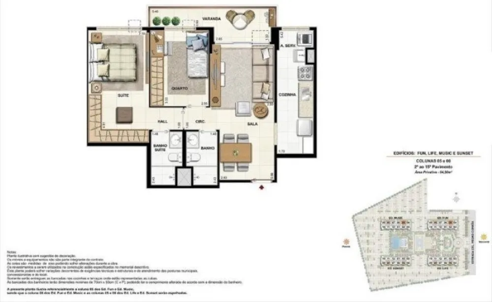 Apartamento, 2 quartos, 66 m² - Foto 50