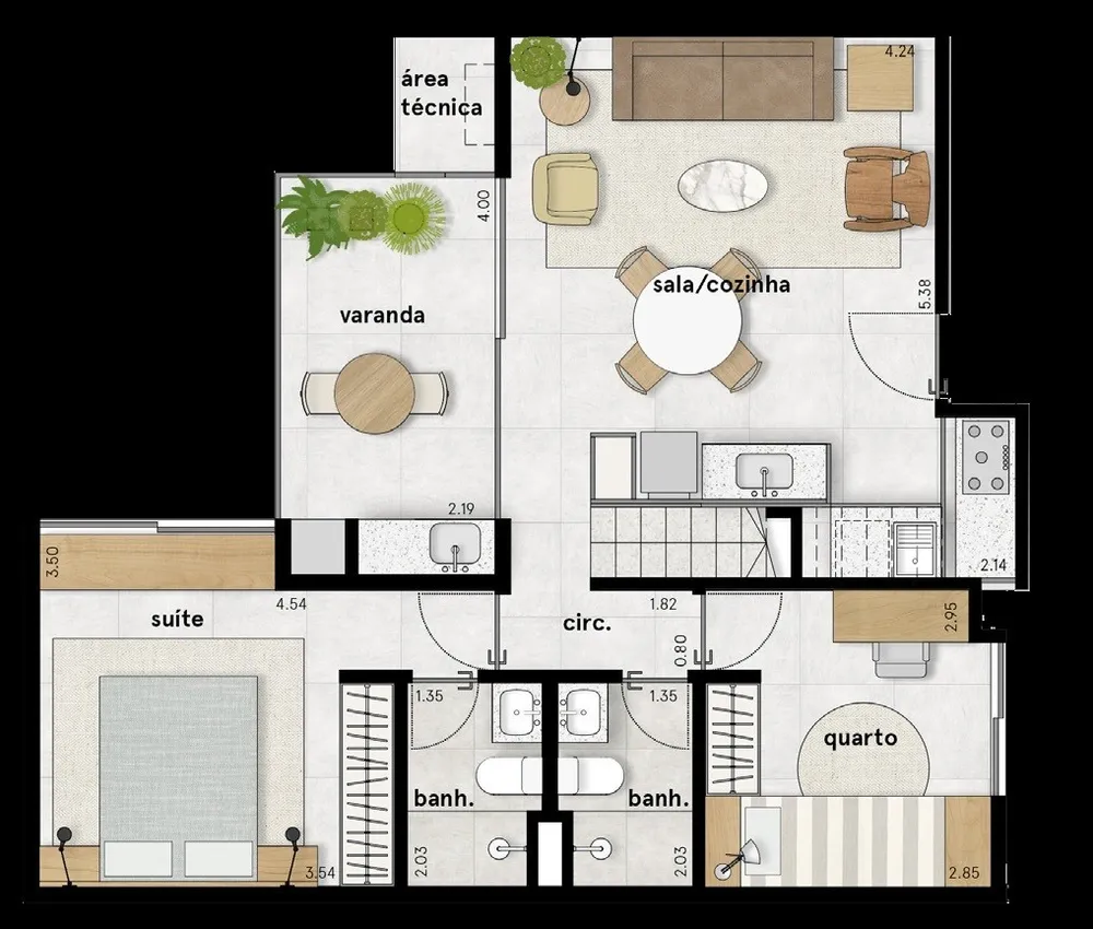 Apartamento, 2 quartos, 69 m² - Foto 19