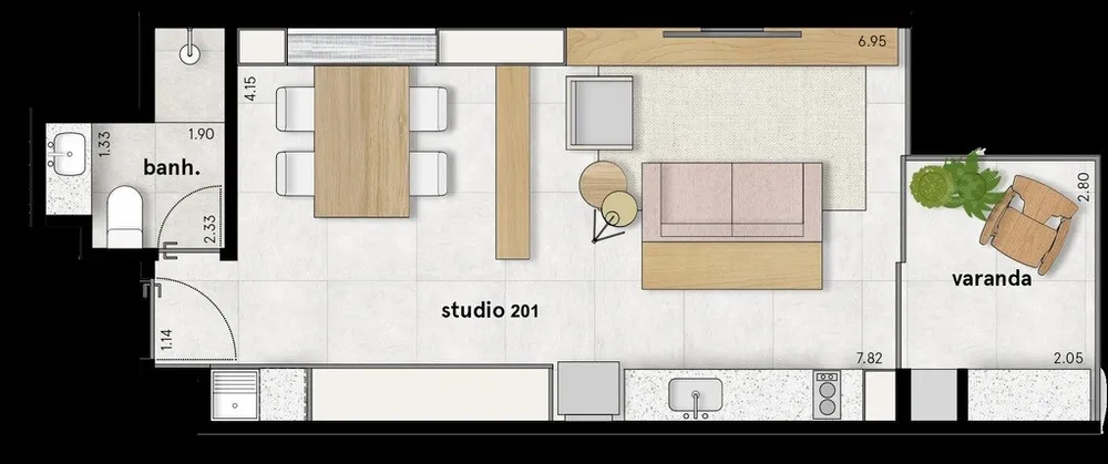 Apartamento, 2 quartos, 69 m² - Foto 13