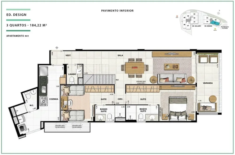 Cobertura, 3 quartos, 169 m² - Foto 15