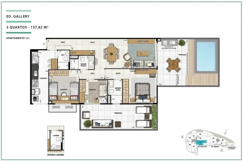 Cobertura, 3 quartos, 169 m² - Foto 33