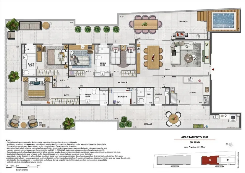 Apartamento, 3 quartos, 113 m² - Foto 42