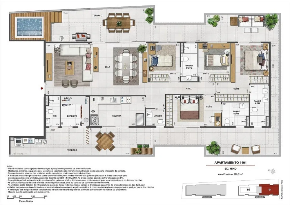 Apartamento, 3 quartos, 113 m² - Foto 43