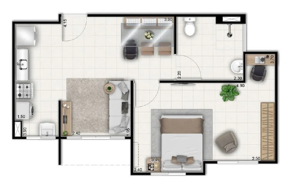 Apartamento, 2 quartos, 51 m² - Foto 21