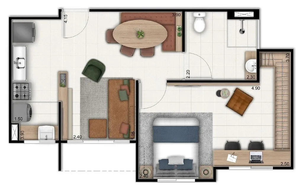 Apartamento, 2 quartos, 51 m² - Foto 22