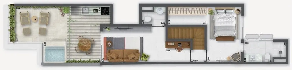 Apartamento, 1 quarto, 62 m² - Foto 21