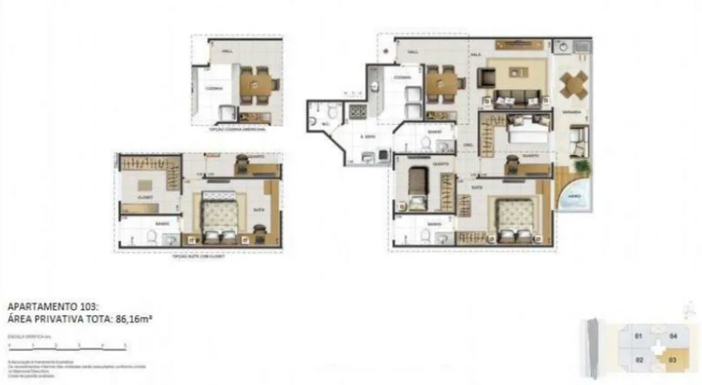 Cobertura, 2 quartos, 172 m² - Foto 4