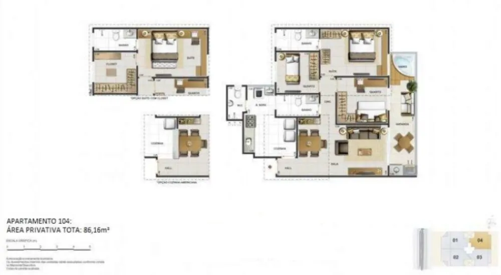 Cobertura, 2 quartos, 172 m² - Foto 5