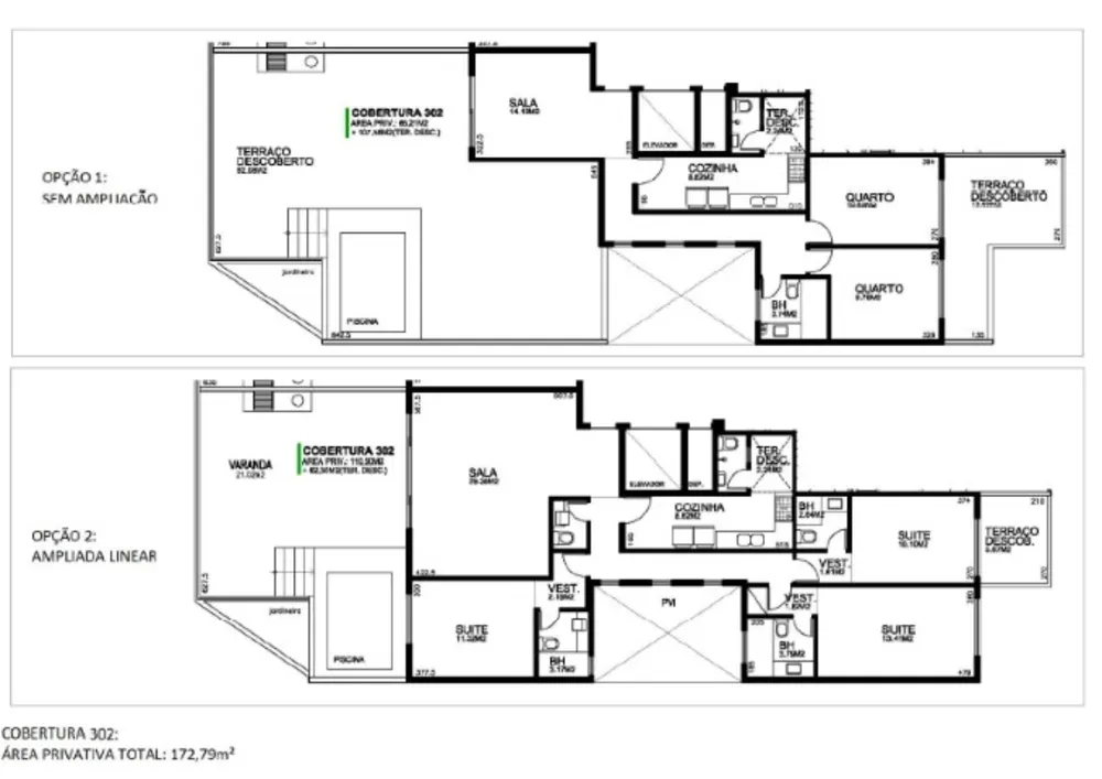 Cobertura, 2 quartos, 172 m² - Foto 10