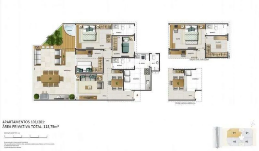 Cobertura, 2 quartos, 172 m² - Foto 6