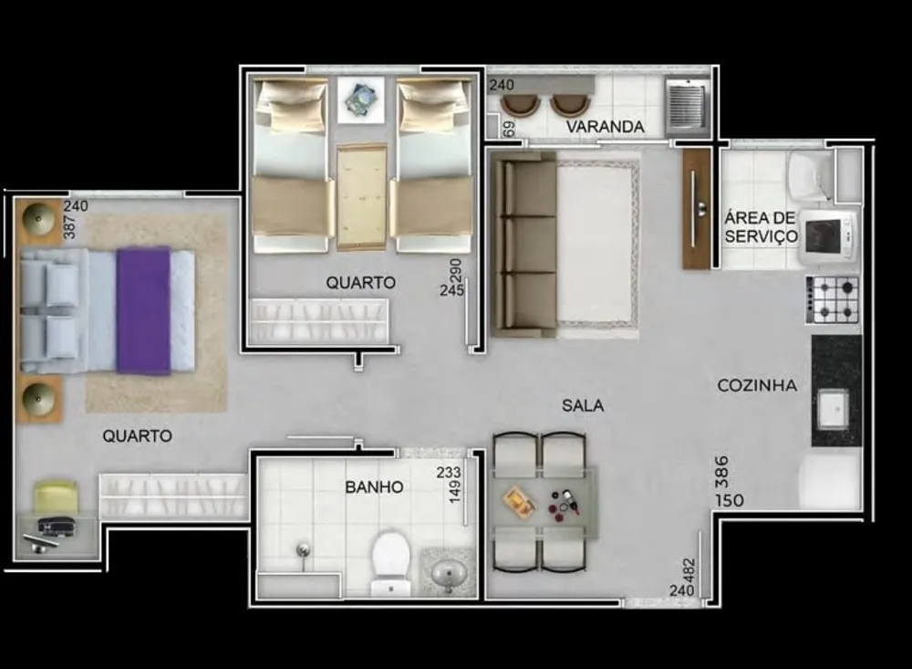 Apartamento, 2 quartos, 45 m² - Foto 21