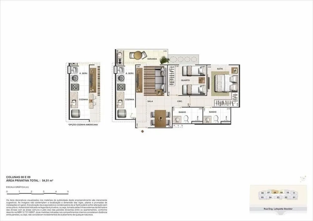 Apartamento, 2 quartos, 54 m² - Foto 17