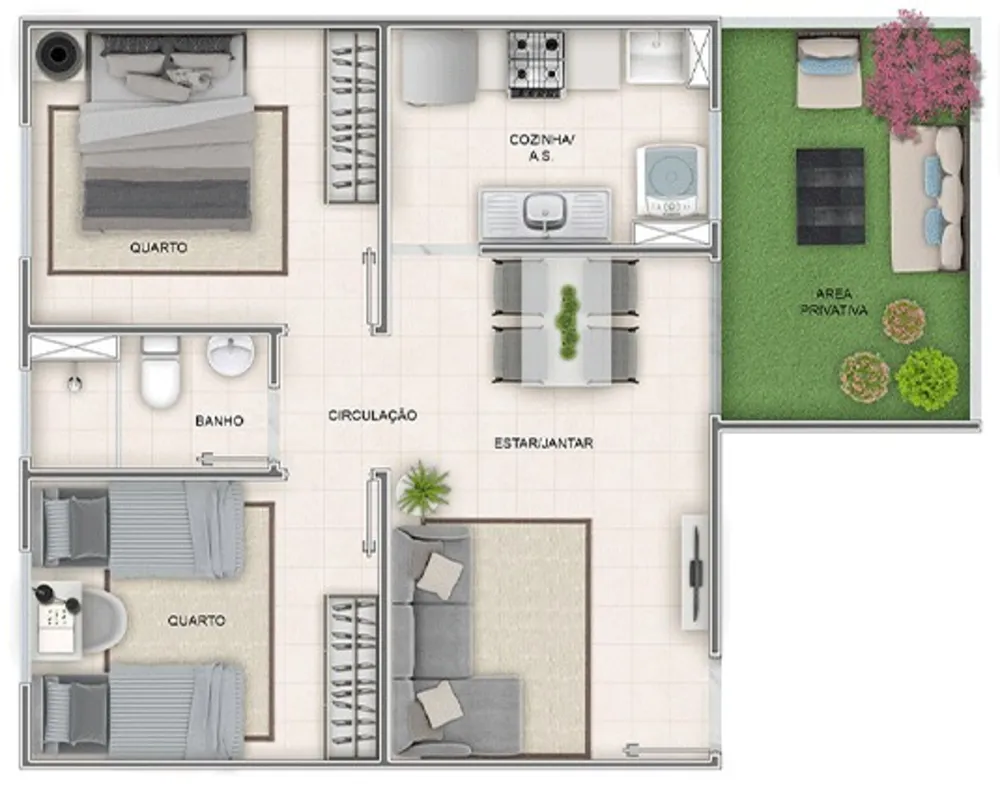 Apartamento, 2 quartos, 43 m² - Foto 32