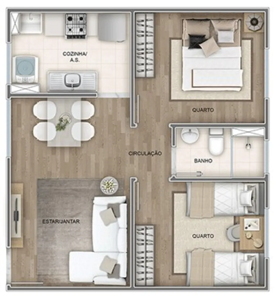 Apartamento, 2 quartos, 43 m² - Foto 31