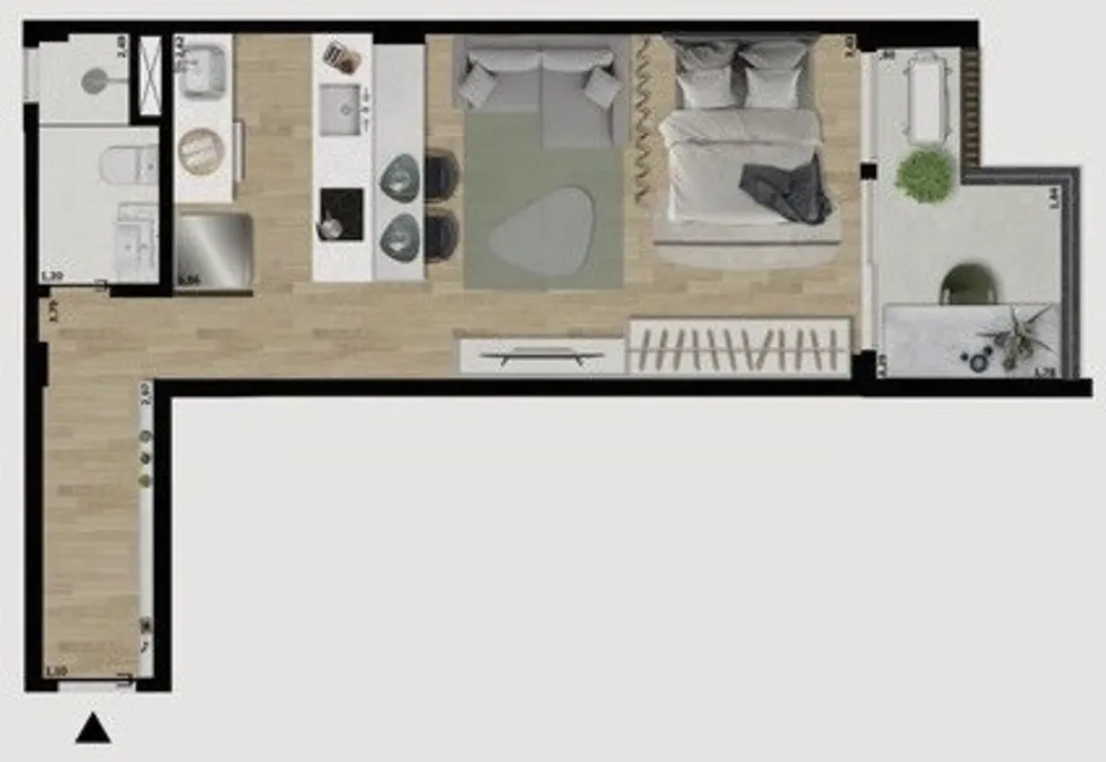 Apartamento, 1 quarto, 47 m² - Foto 29
